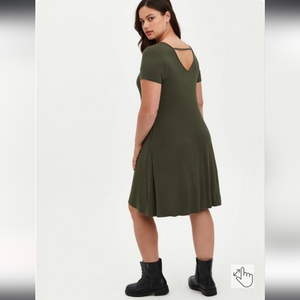 Torrid Super Soft Trapeze Dress - Picture 3 of 6